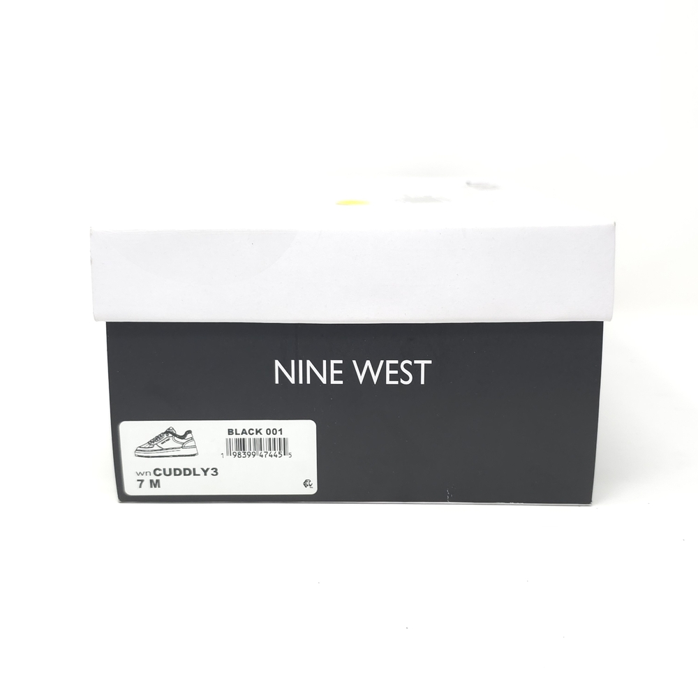 Nine West Black Platform Sneakers with Cream Lined Collar 7M - Picture 11 of 11